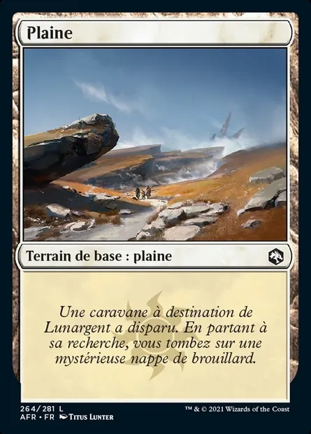 Plaine, carte Magic AFR 264 — extension Forgotten Realms: Aventures dans les Royaumes Oubliés