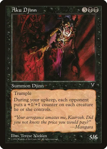 Aku Djinn, Magic card VIS 51 — Visions set