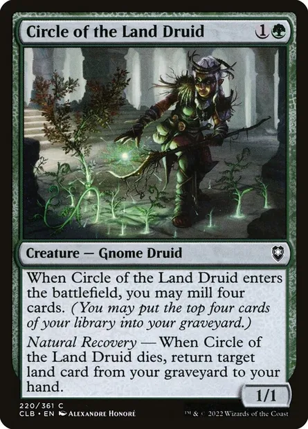 Circle of the Land Druid, Magic card CLB 220 — Commander Legends: Battle for Baldur's Gate set