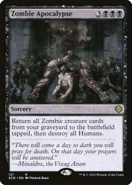Zombie Apocalypse, Magic card SCD 121 — Starter Commander Decks set