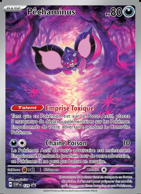 Pêchaminus, carte Pokémon PR-SV 129 — extension SVP Black Star Promos