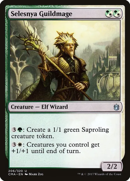Ghildmage de Selesnya, carte Magic CMA 206 — extension Commander Anthology