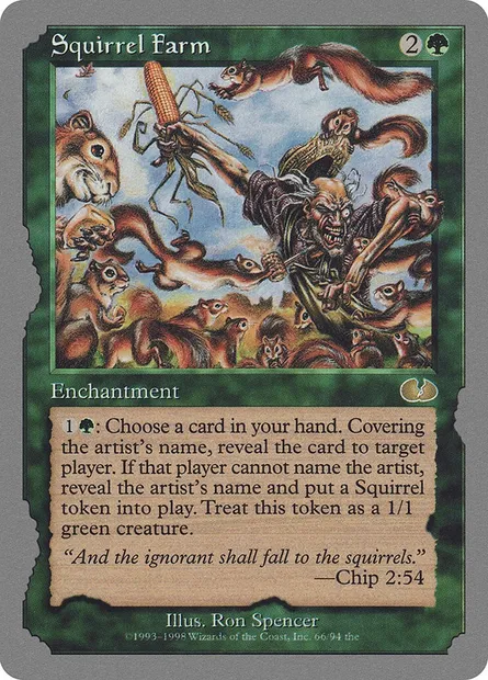 Squirrel Farm, Magic card UGL 66 — Unglued set
