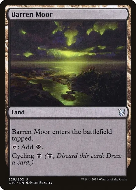 Barren Moor, Magic card C19 229 — Commander 2019 set