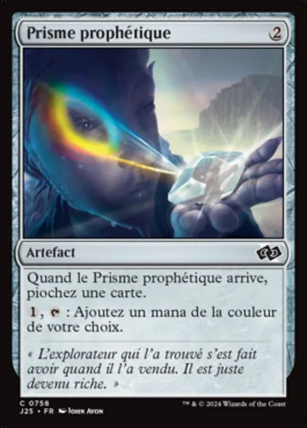 Prisme prophétique, carte Magic J25 758 — extension Foundations Jumpstart