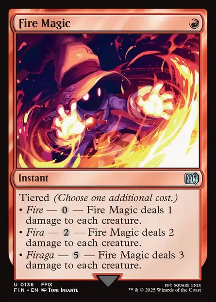 Fire Magic, Magic card FIN 136 — Final Fantasy set
