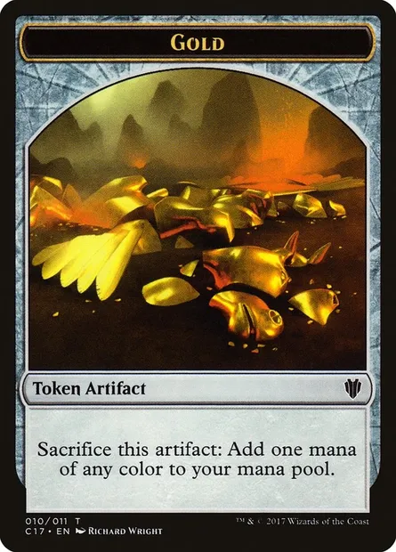 Gold, Magic card TC17 10 — Commander 2017 Tokens set