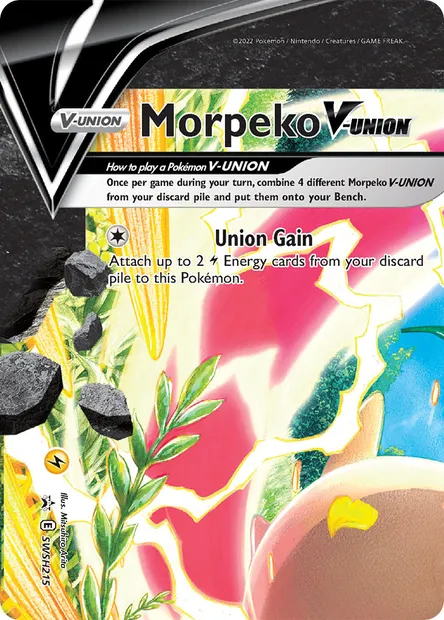 Morpeko V-UNION, Pokémon card SWSH 215 — SWSH Black Star Promos set