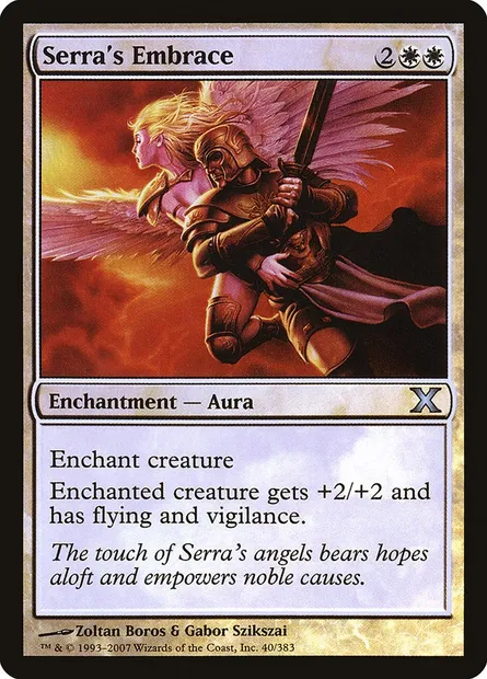 Serra's Embrace, Magic card 10E 40★ — Tenth Edition set