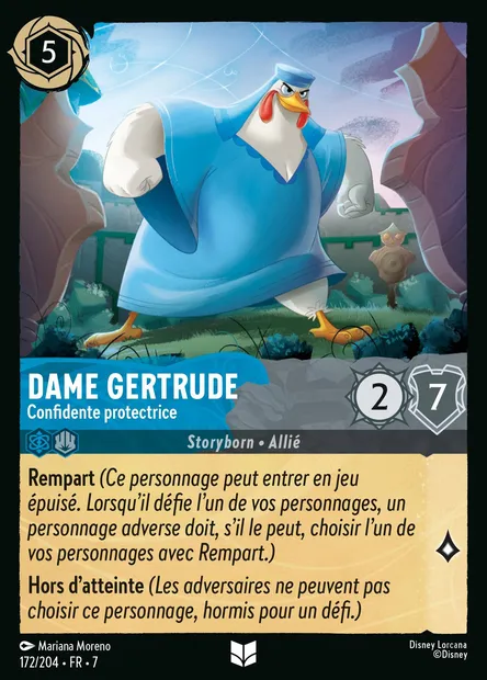 Dame Gertrude - Confidente protectrice, carte Disney Lorcana CH7-172 — extension L'île d'Archazia