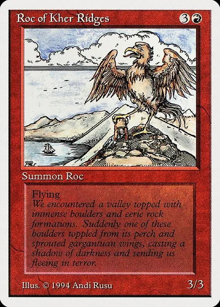Roc of Kher Ridges, Magic card SUM 172 — Summer Magic / Edgar set