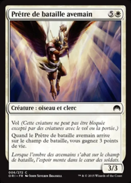 Prêtre de bataille avemain, carte Magic ORI 6 — extension Magic Origines