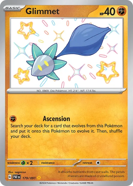 Glimmet, Pokémon card PAF 179 — Paldean Fates set