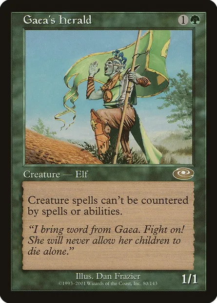 Gaea's Herald, Magic card PLS 80 — Planeshift set