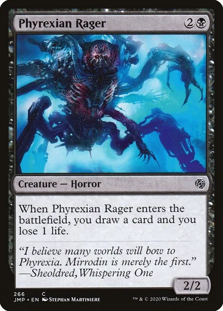 Phyrexian Rager, Magic card JMP 266 — Jumpstart set