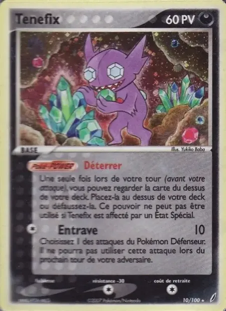 Ténéfix, carte Pokémon CG 10 — extension EX Gardiens de Cristal