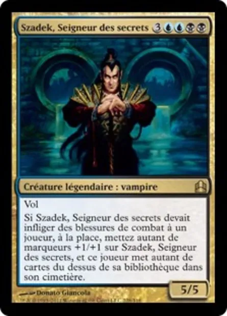 Szadek, Seigneur des secrets, carte Magic CMD 228 — extension Commander 2011