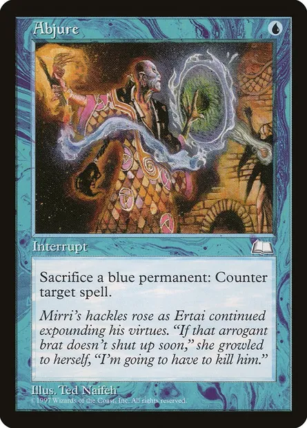 Abjuration, carte Magic WTH 31 — extension Aquilon
