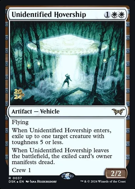 Unidentified Hovership, Magic card PDSK 37s — Duskmourn: House of Horror Promos set