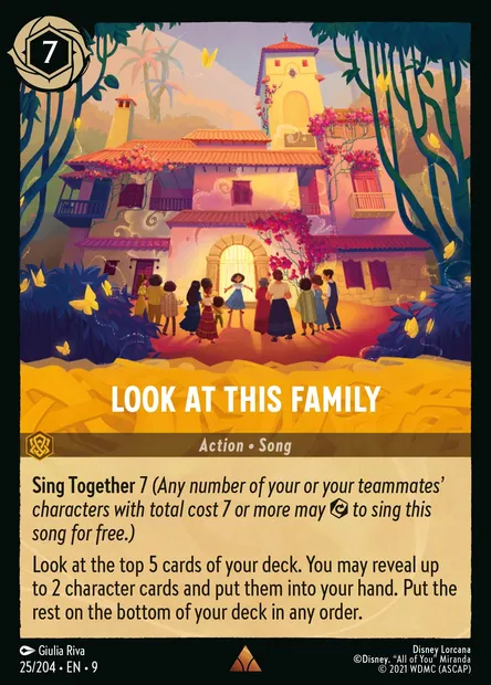 Look at This Family, Disney Lorcana card CH9-025 — Fabled set