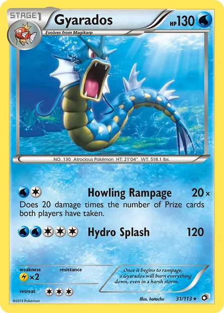 Gyarados, Pokémon card LTR 31 — Legendary Treasures set