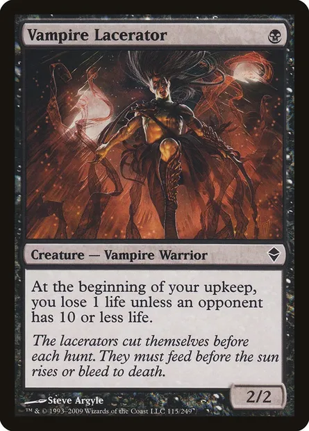 Vampire Lacerator, Magic card ZEN 115 — Zendikar set