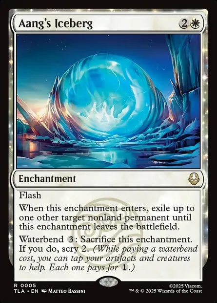 Aang's Iceberg, Magic card TLA 5 — Avatar: The Last Airbender set