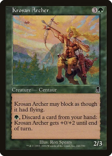 Krosan Archer, Magic card ODY 246 — Odyssey set