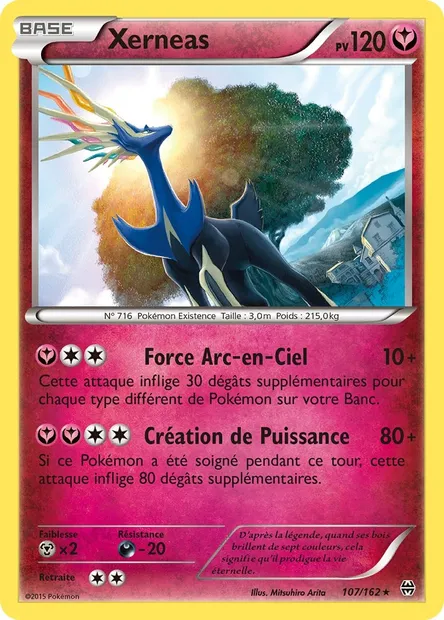 Xerneas, carte Pokémon BKT 107 — extension Impulsion Turbo