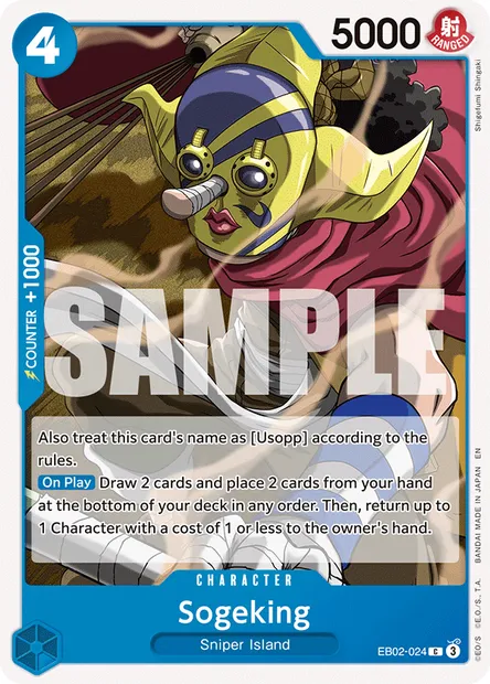 Sogeking, One Piece card EB02-024 — Anime 25th Collection set