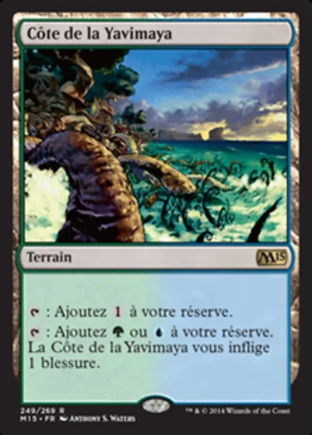 Côte de la Yavimaya, carte Magic M15 249 — extension Magic 2015