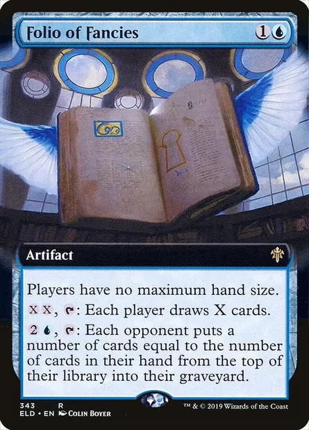 Folios des fantaisies, carte Magic ELD 343 — extension Throne of Eldraine