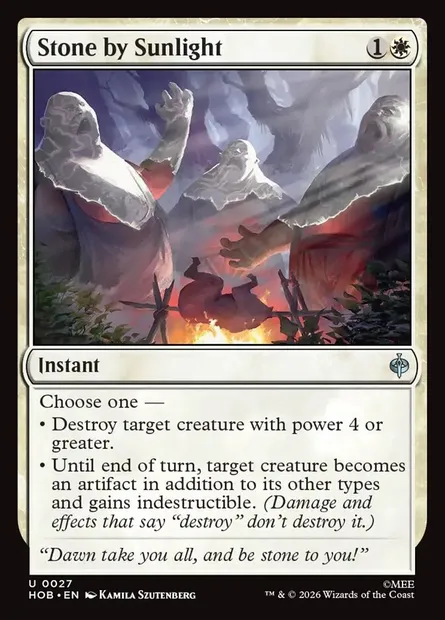 Stone by Sunlight, Magic card HOB 27 — The Hobbit set