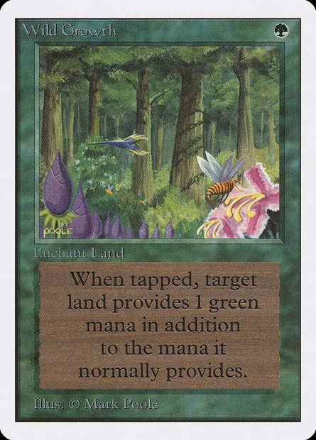 Wild Growth, Magic card 2ED 230 — Unlimited Edition set