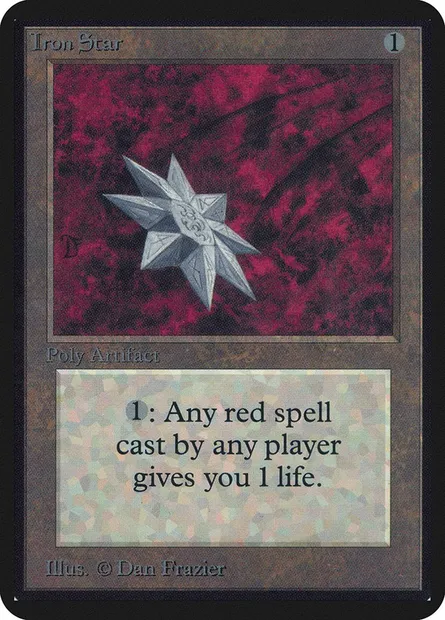 Iron Star, Magic card LEA 250 — Limited Edition Alpha set