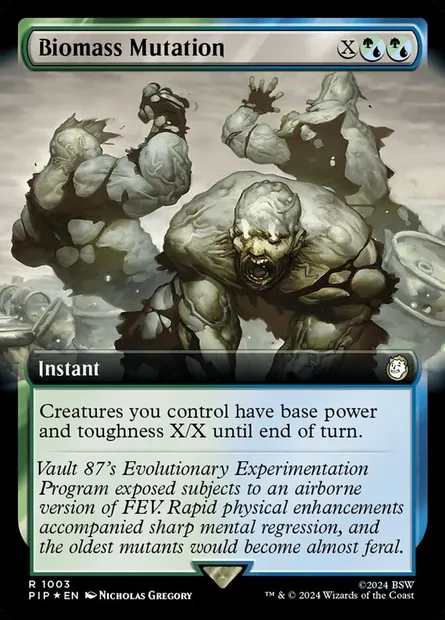 Mutation de biomasse, carte Magic PIP 1003 — extension Fallout