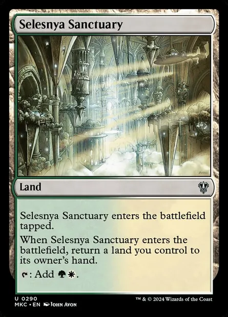 Selesnya Sanctuary, Magic card MKC 290 — Murders at Karlov Manor Commander set
