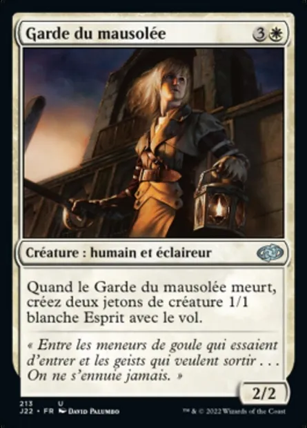 Garde du mausolée, carte Magic J22 213 — extension Jumpstart 2022