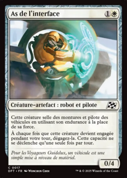 As de l'interface, carte Magic DFT 17 — extension Aetherdrift