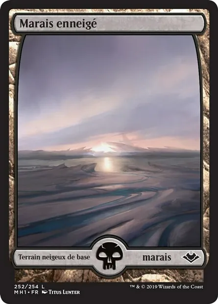 Marais enneigé, carte Magic MH1 252 — extension Horizons du Modern
