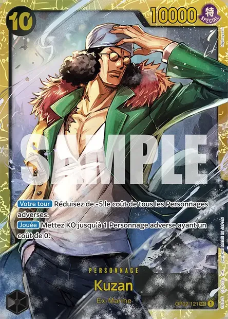 Kuzan, carte One Piece OP02-121 — extension PARAMOUNT WAR