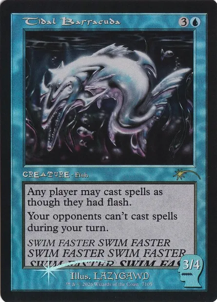 Barracuda des marées, carte Magic SLD 7105 — extension Secret Lair Drop