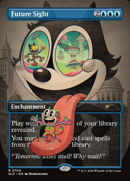 Vision de l'avenir, carte Magic SLD 2700 — extension Secret Lair Drop