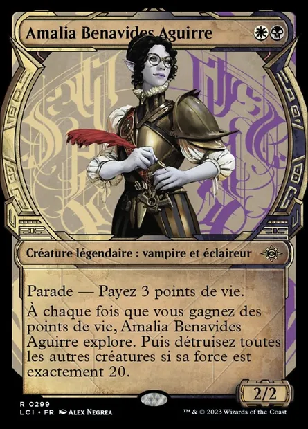 Amalia Benavides Aguirre, carte Magic LCI 299 — extension The Lost Caverns of Ixalan