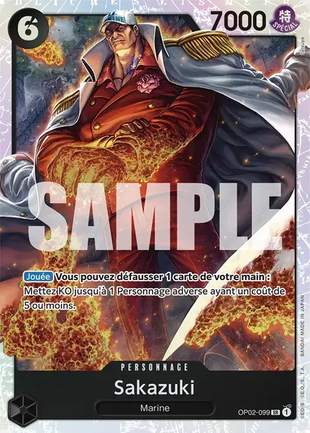 Sakazuki, carte One Piece OP02-099 — extension PARAMOUNT WAR