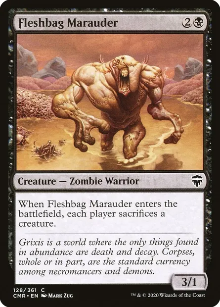 Fleshbag Marauder, Magic card CMR 128 — Commander Legends set