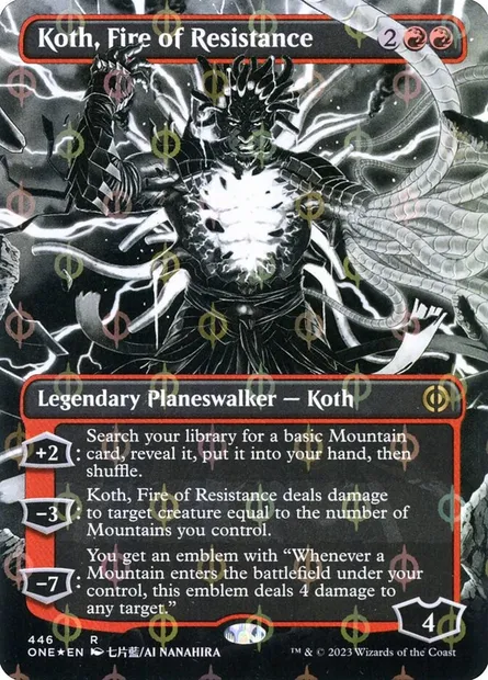 Koth, Fire of Resistance, Magic card ONE 446 — Phyrexia: All Will Be One set