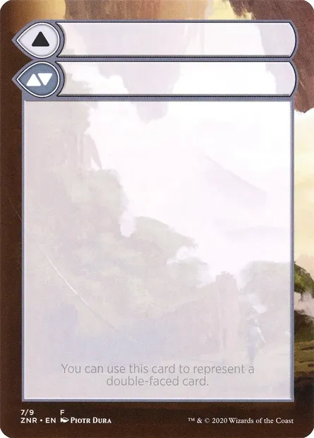 Double-Faced Substitute Card, carte Magic SZNR 7 — extension Zendikar Rising Substitute Cards