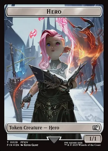 Hero, Magic card TFIN 29 — Final Fantasy Tokens set