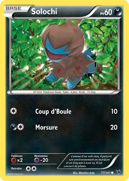 Solochi, carte Pokémon NVI 77 — extension Nobles Victoires